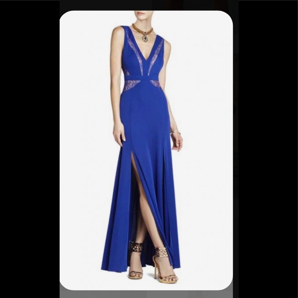 Bcbg blue occasion dress size 0